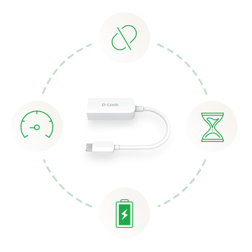 D-Link DUB-E250  USB-C nach  2.5GBit Adapter retail