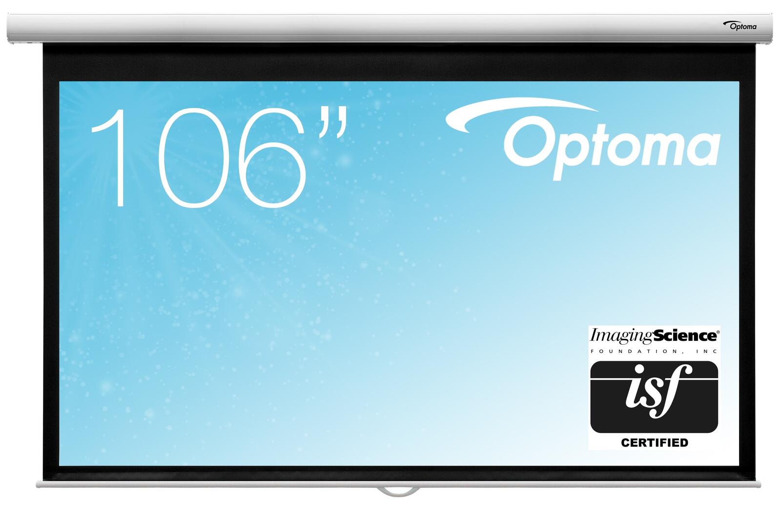 Optoma DS-9106MGA Manuelle Pull Down Beamer Leinwand, 16:9, (106') 268 cm