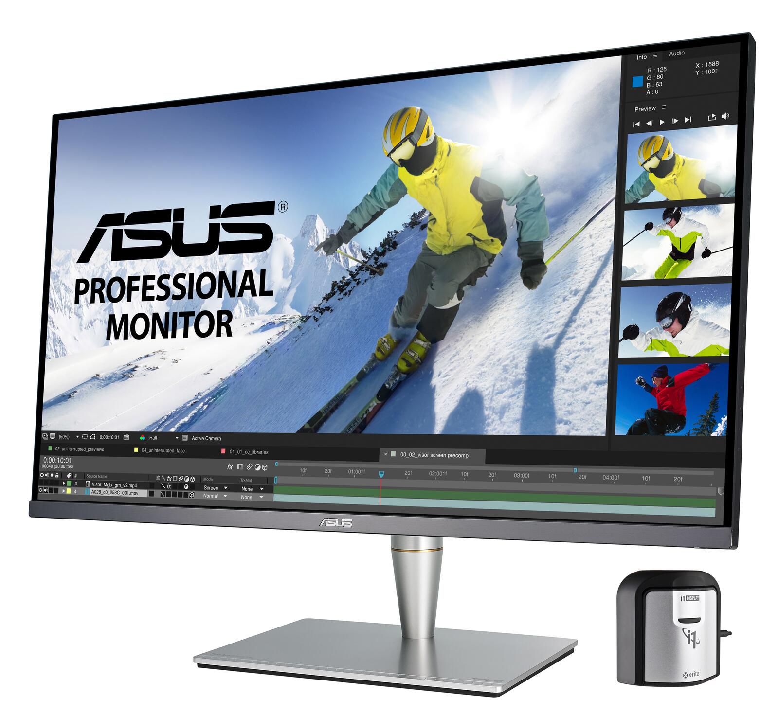 ASUS ProArt PA32UC-K 81,28 cm (32') LED-Monitor (4K UHD, 3840x2160, IPS, 5ms, HDMI, DisplayPort, Lautsppre