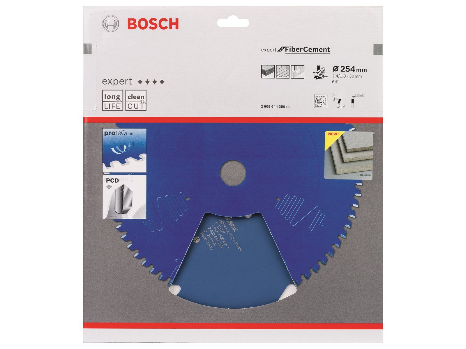 Bosch RUNDSAVKL 254X30X2.2MM 6T EXP FIBER CEME