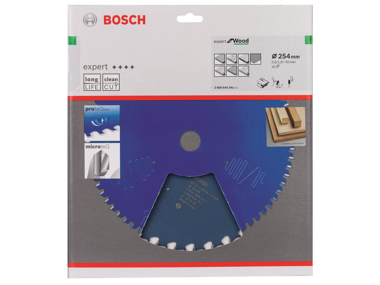 Bosch RUNDSAVKL 254x2.4X30MM 32T EXP WOOD