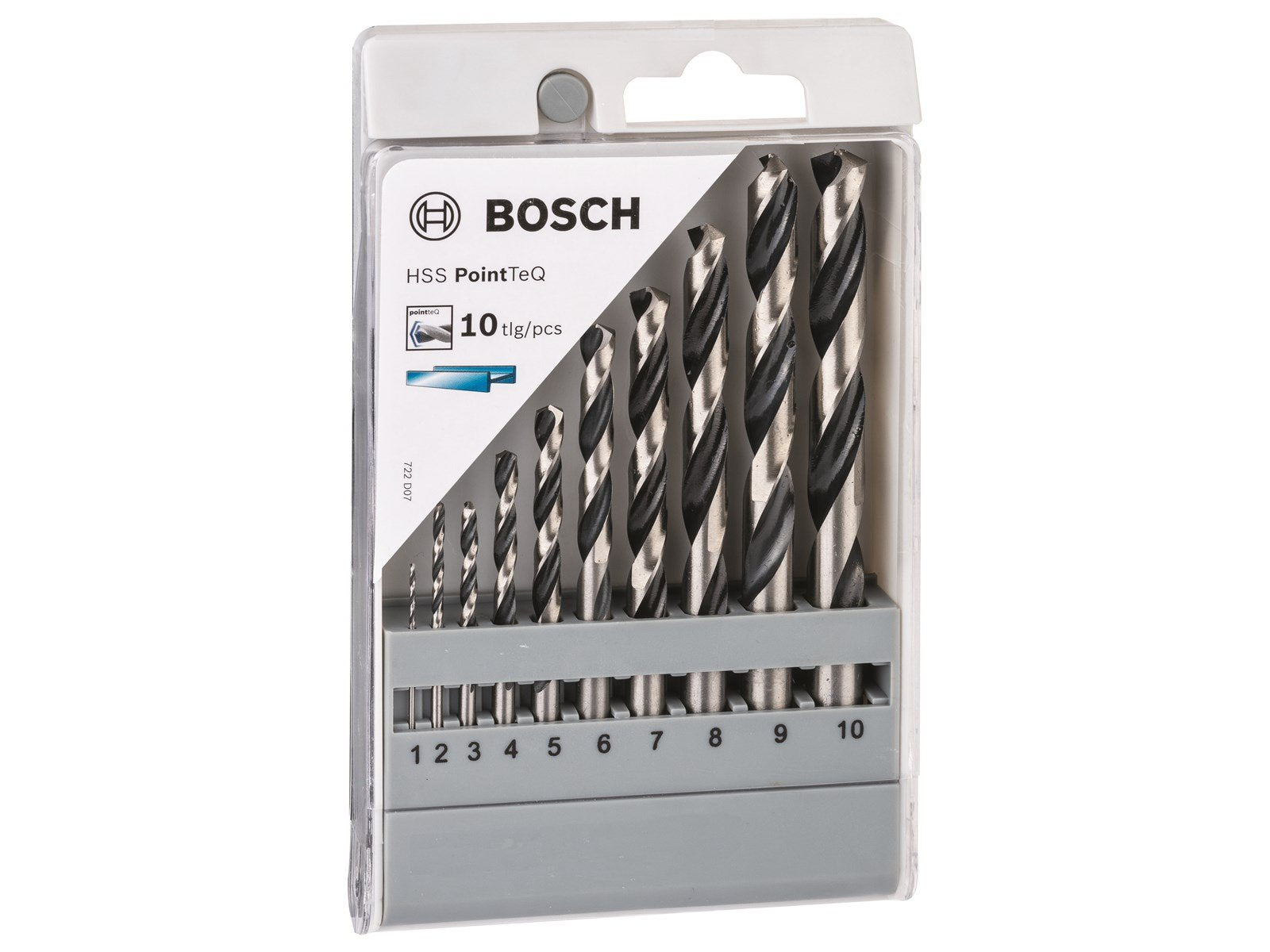 Bosch METALBORSÆT POINTTEC HSS-R 1-10MM 10STK