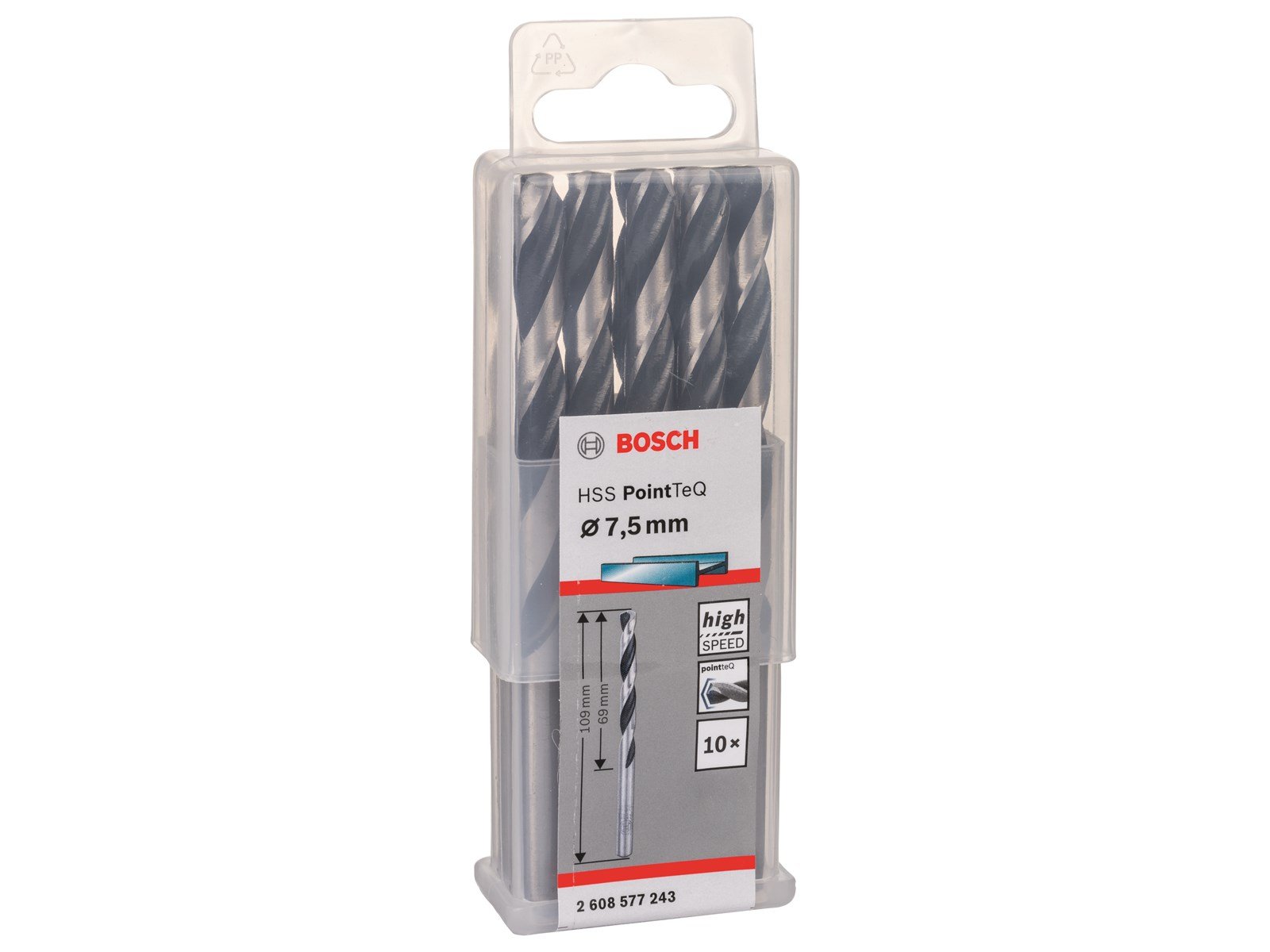 Bosch METALBOR POINTTEC HSS-R 7.5MM 10STK