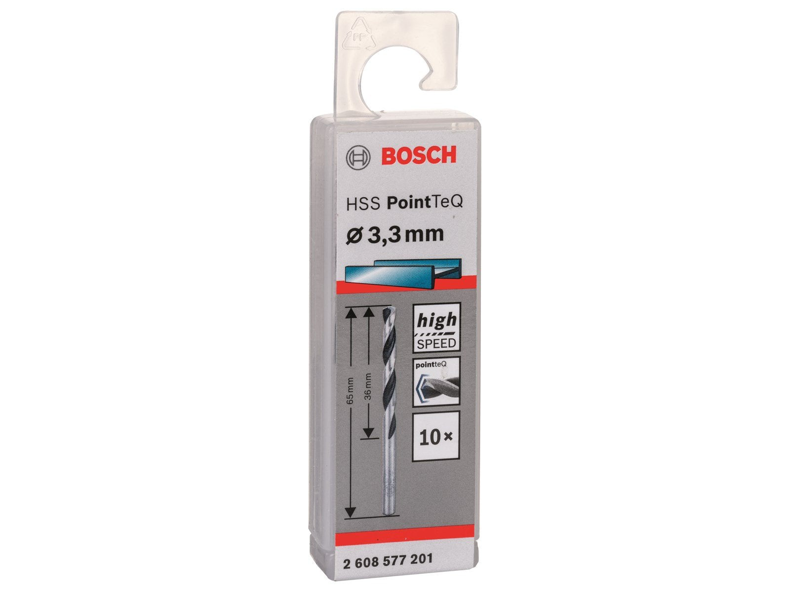 Bosch METALBOR POINTTEC HSS-R 3.3MM 10STK