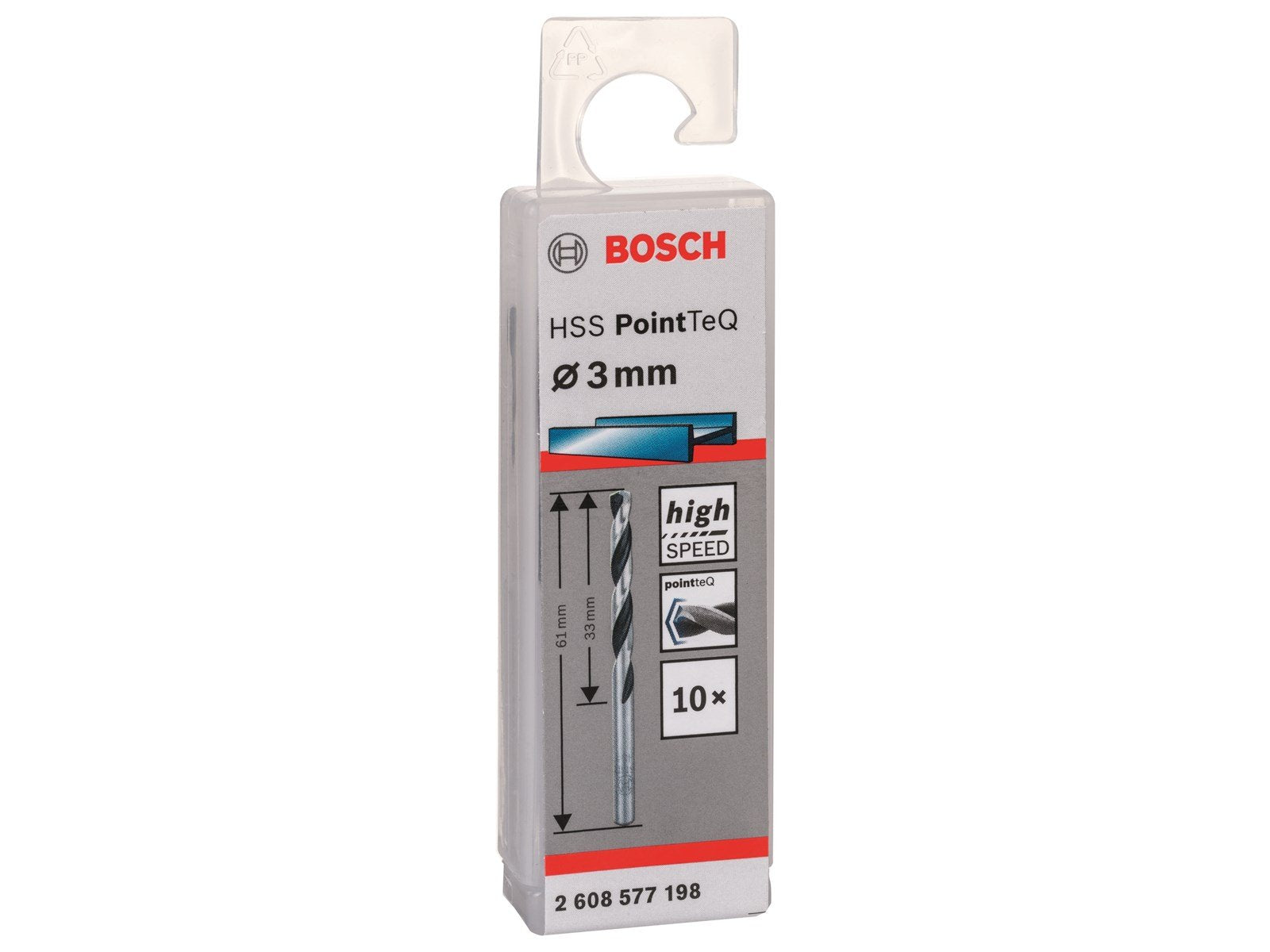 Bosch METALBOR POINTTEC HSS-R 3.0MM 10STK