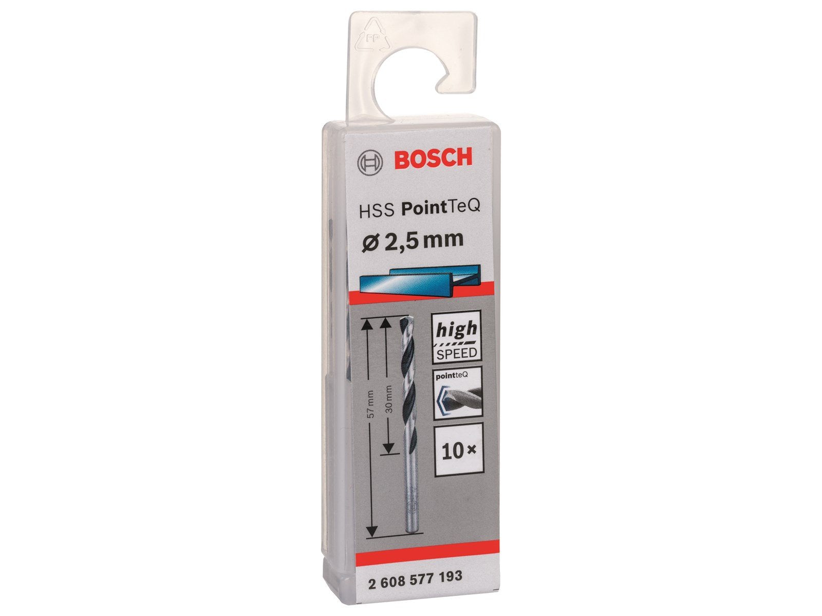 Bosch METALBOR POINTTEC HSS-R 2.5MM 10STK