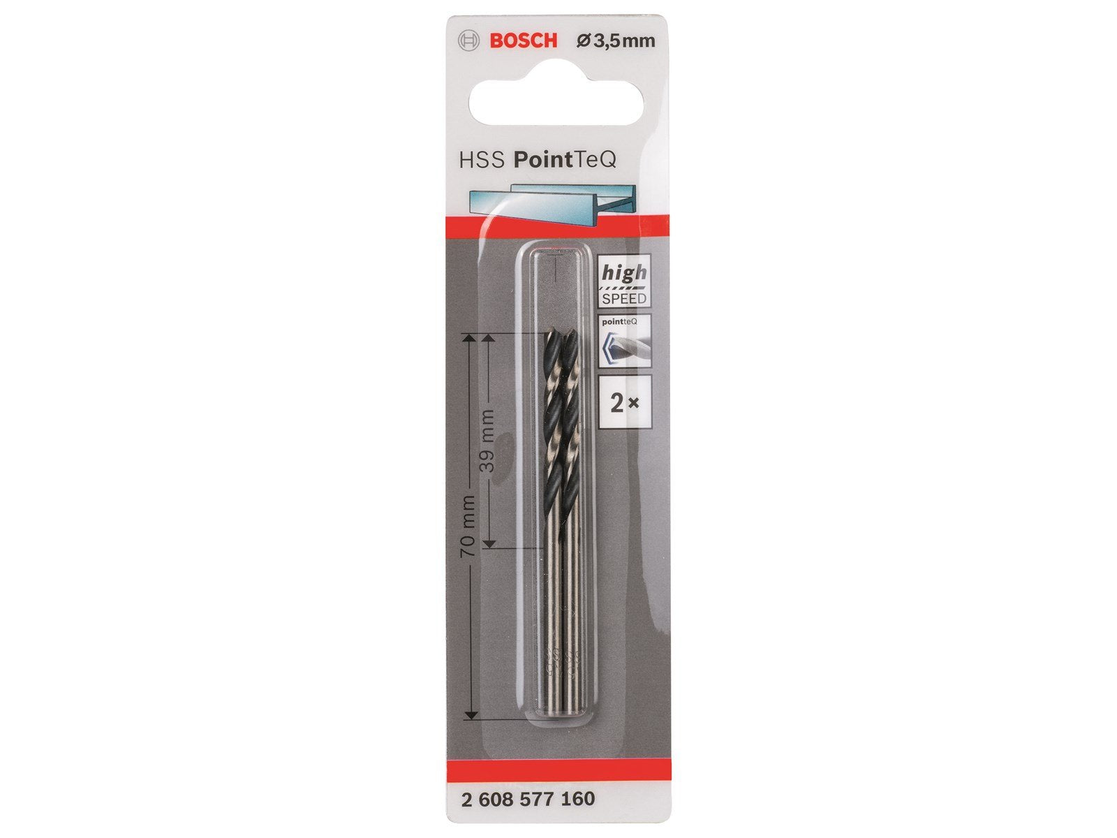 Bosch METALBOR POINTTEC HSS-R 3.5MM 2STK