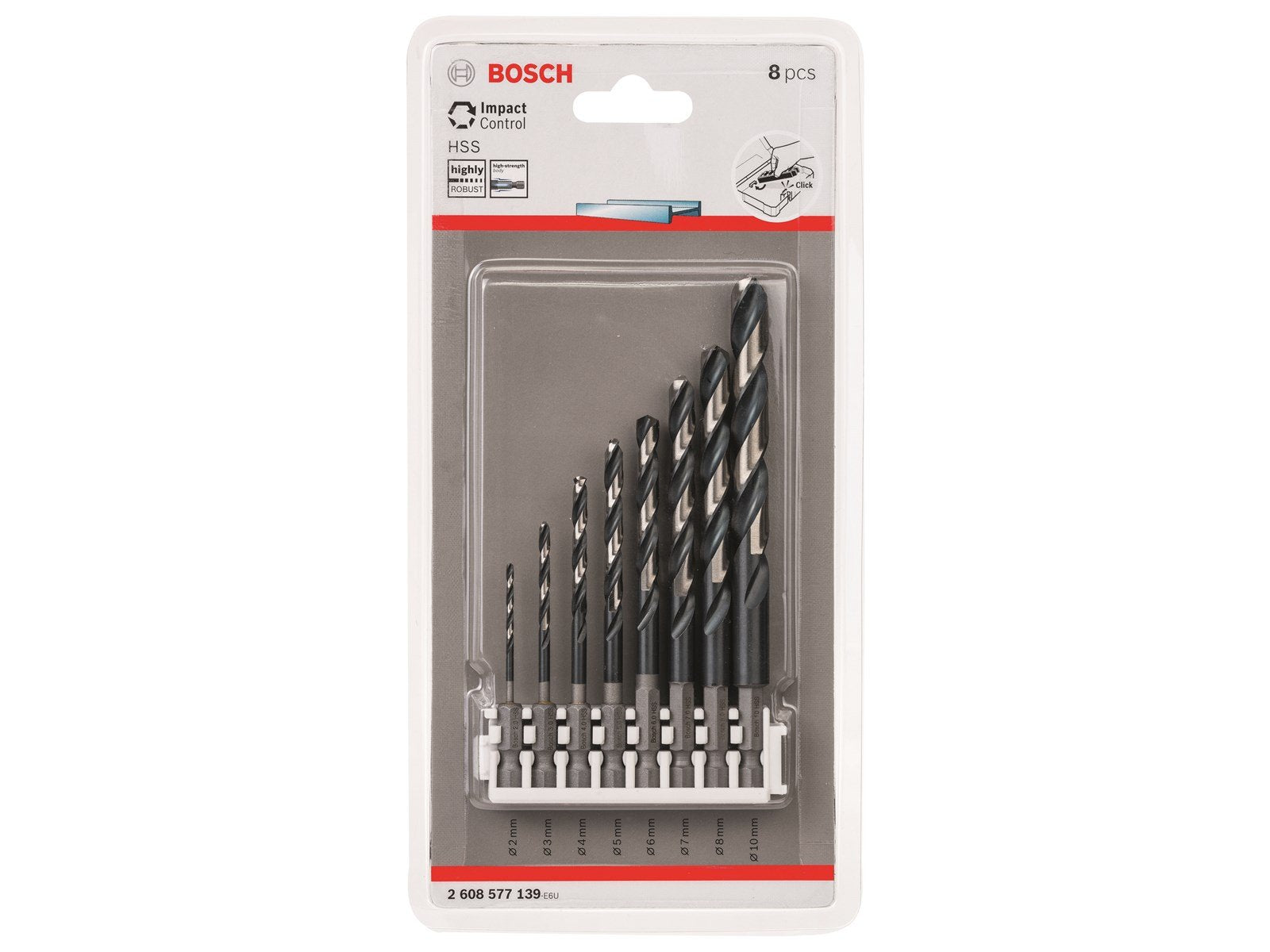 Bosch METALBORSÆT HSS IMPACT 2-10MM 8STK
