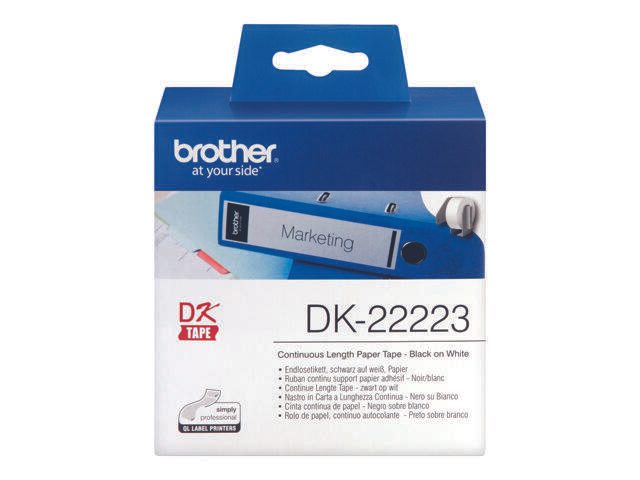 Brother DK-22223 - Endlos-Papieretiketten - Schwarz auf Weiß - Rolle (5 cm x 30,5 m) - 1 Rolle(n) - für QL 1050, 1050N,