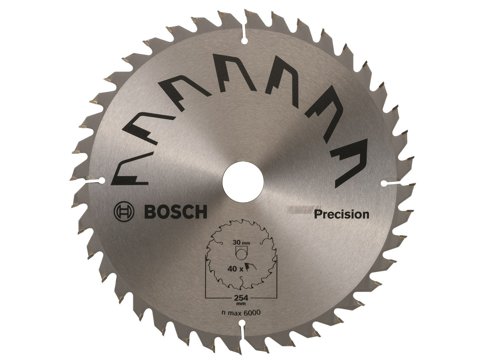 Bosch RUNDSAVKL 254X30MM T40 PRECISION