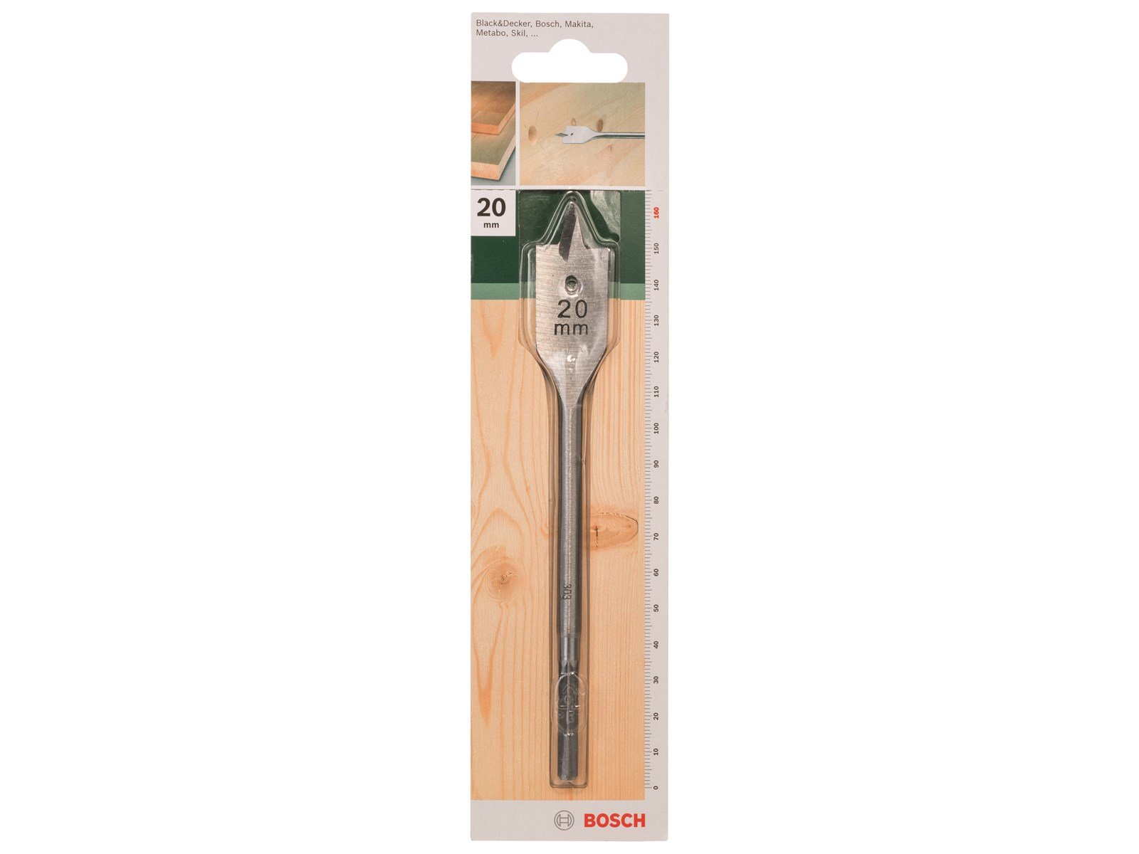 Bosch FLADFRÆSEBOR TRÆ Ø20X110X160MM