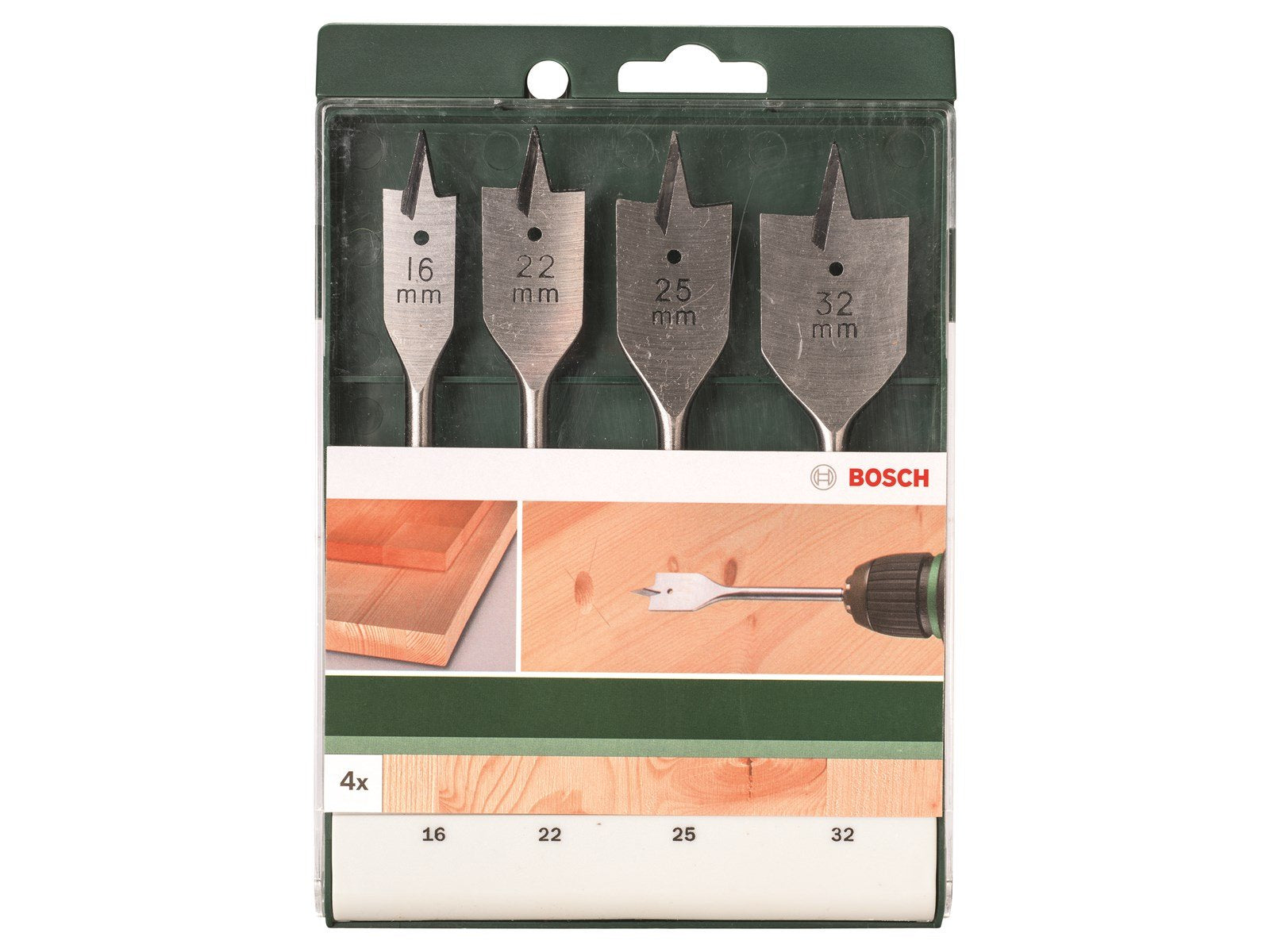 Bosch FLADFRÆSEBORSÆT TRÆ 4 STK