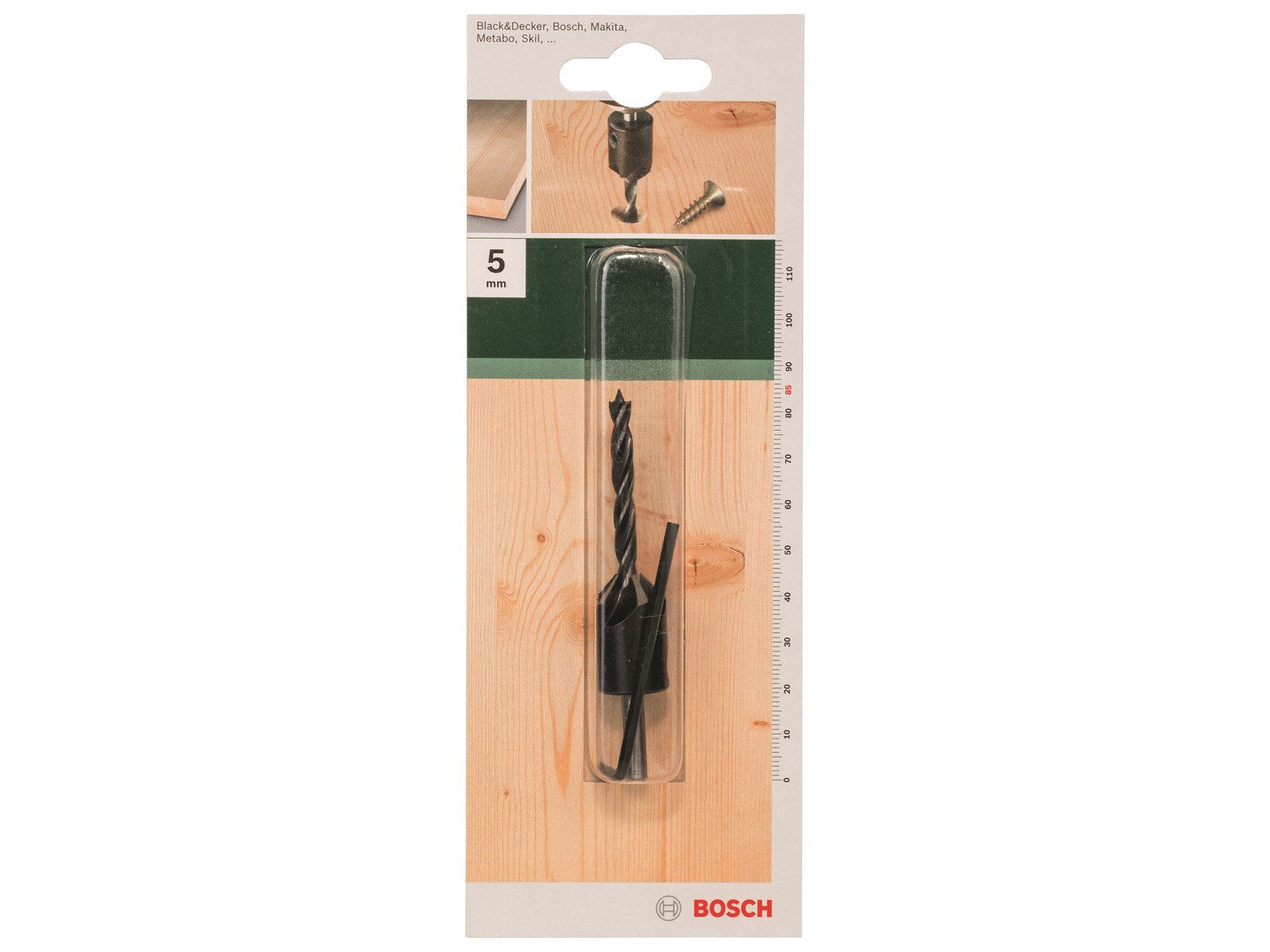 Bosch TRÆSPIRALBOR M. SÆNKER 5X45X85MM 90GR