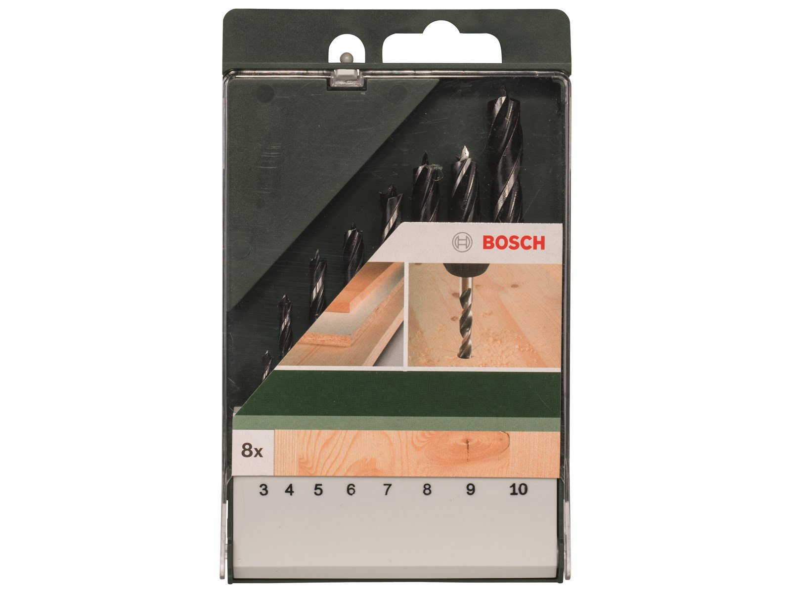 Bosch TRÆSPIRALBORSÆT 3-10MM 8 STK