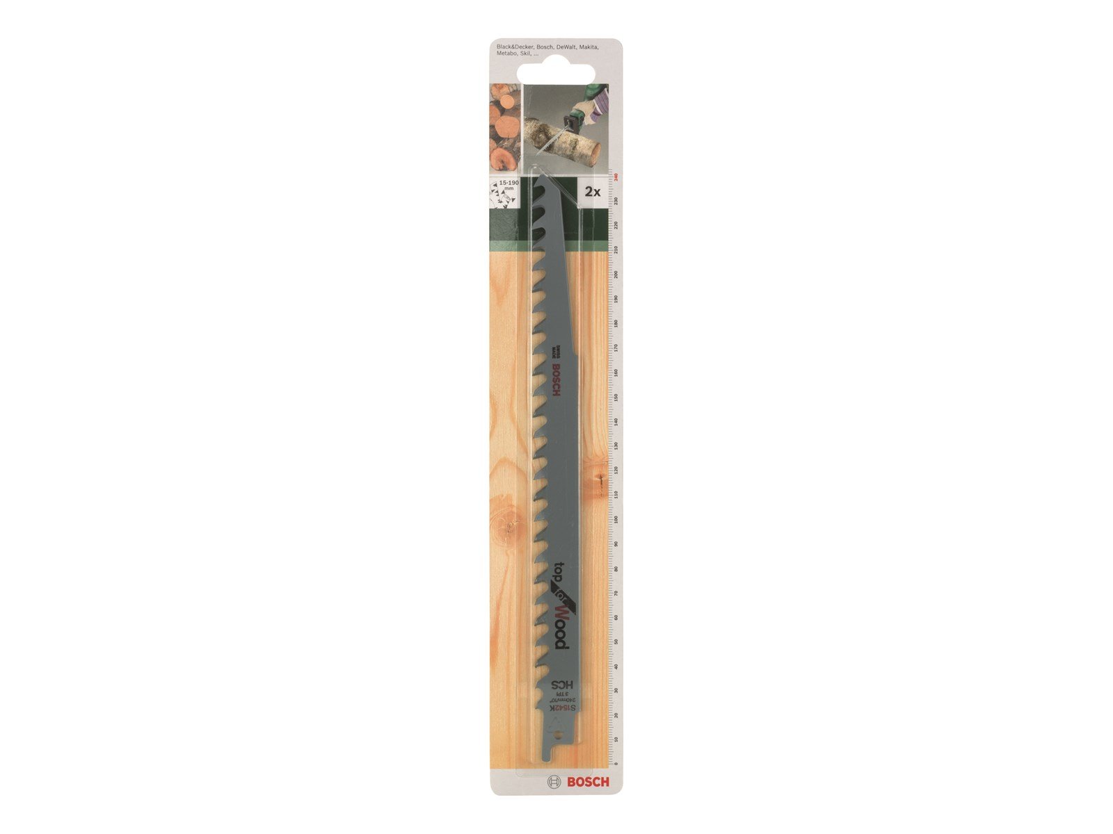 BAJONETSAVKL TRÆ S1542K 240MM 2STK