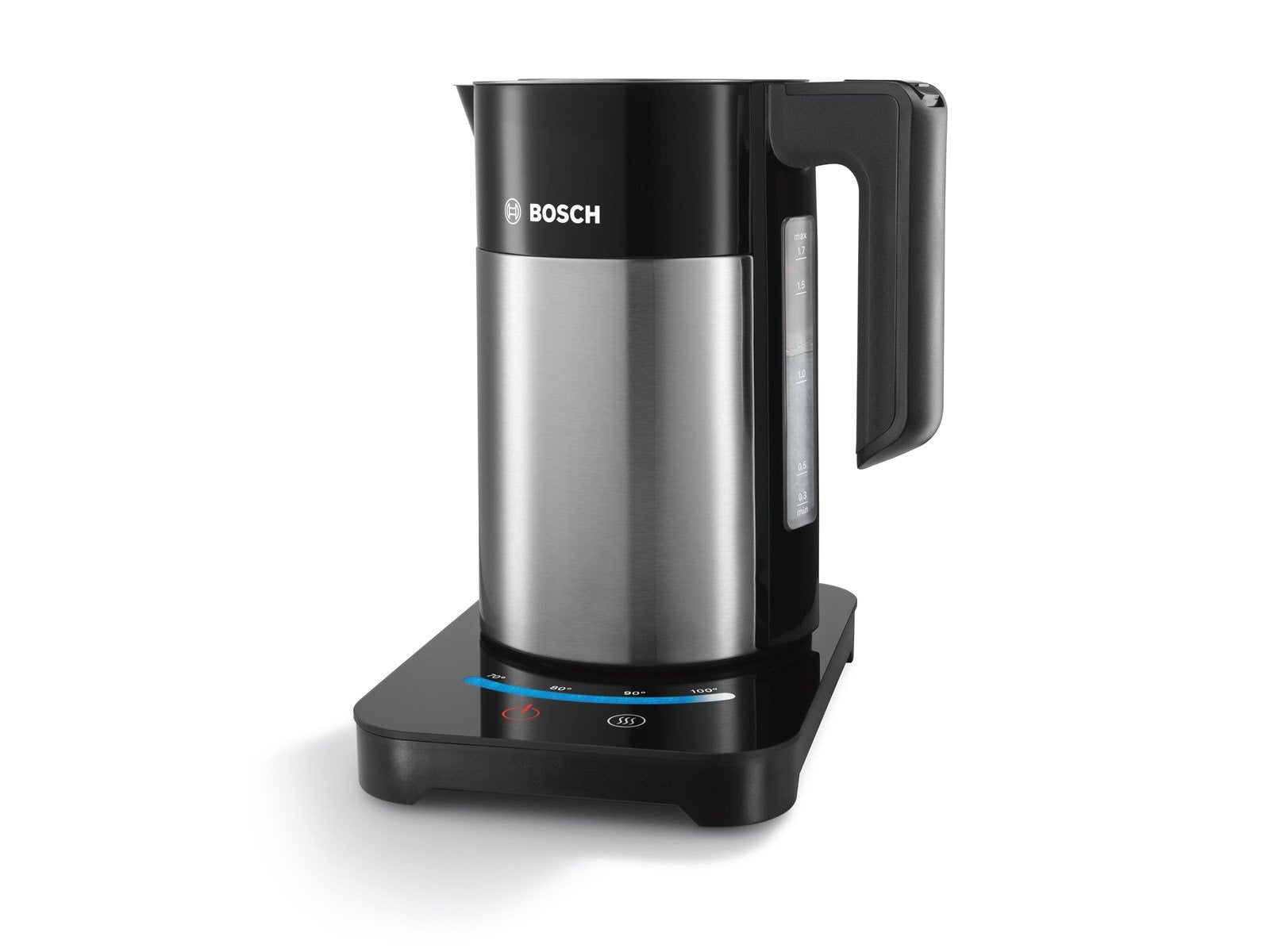 Bosch Wasserkocher TWK7203 - Rostfreier Stahl/Schwarz - 2200 W