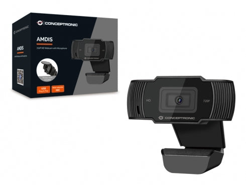 CONCEPTRONIC Webcam AMDIS  720P      HD Webcam+Microphone sw