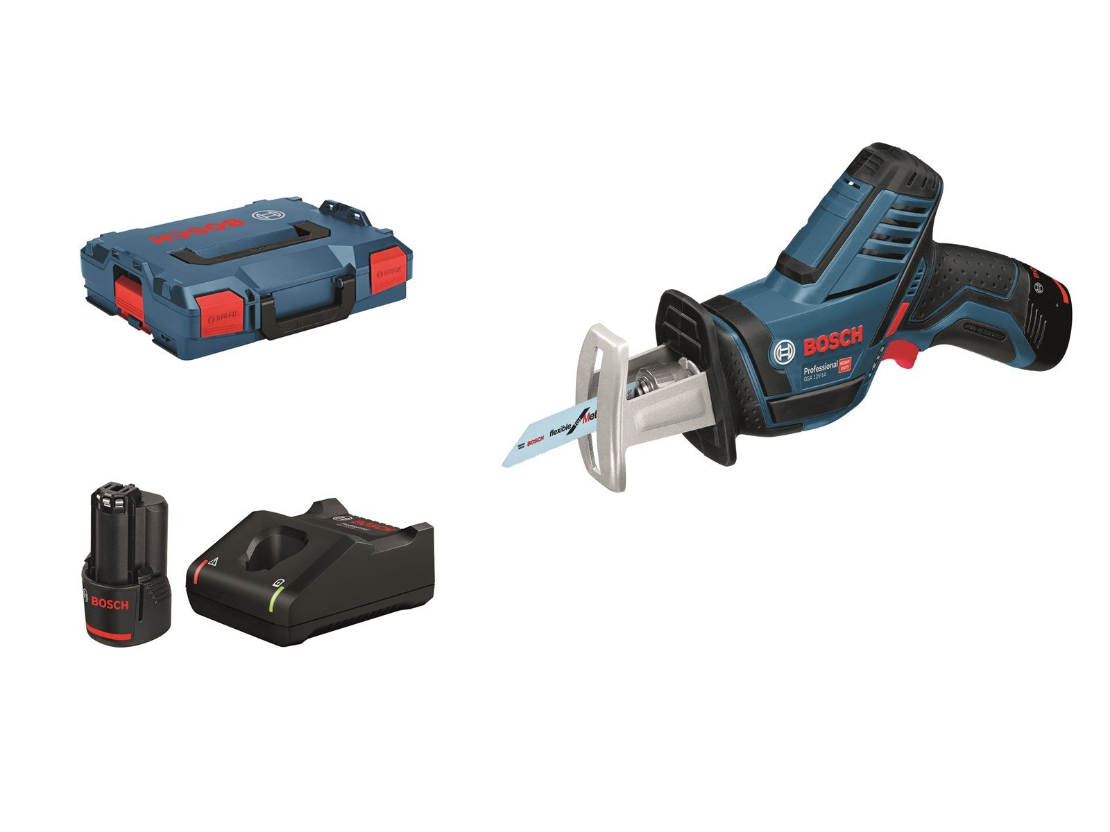 Bosch Professional AKKUBAJONETSAV GSA 12V-14 2X3.0AH L-BOXX