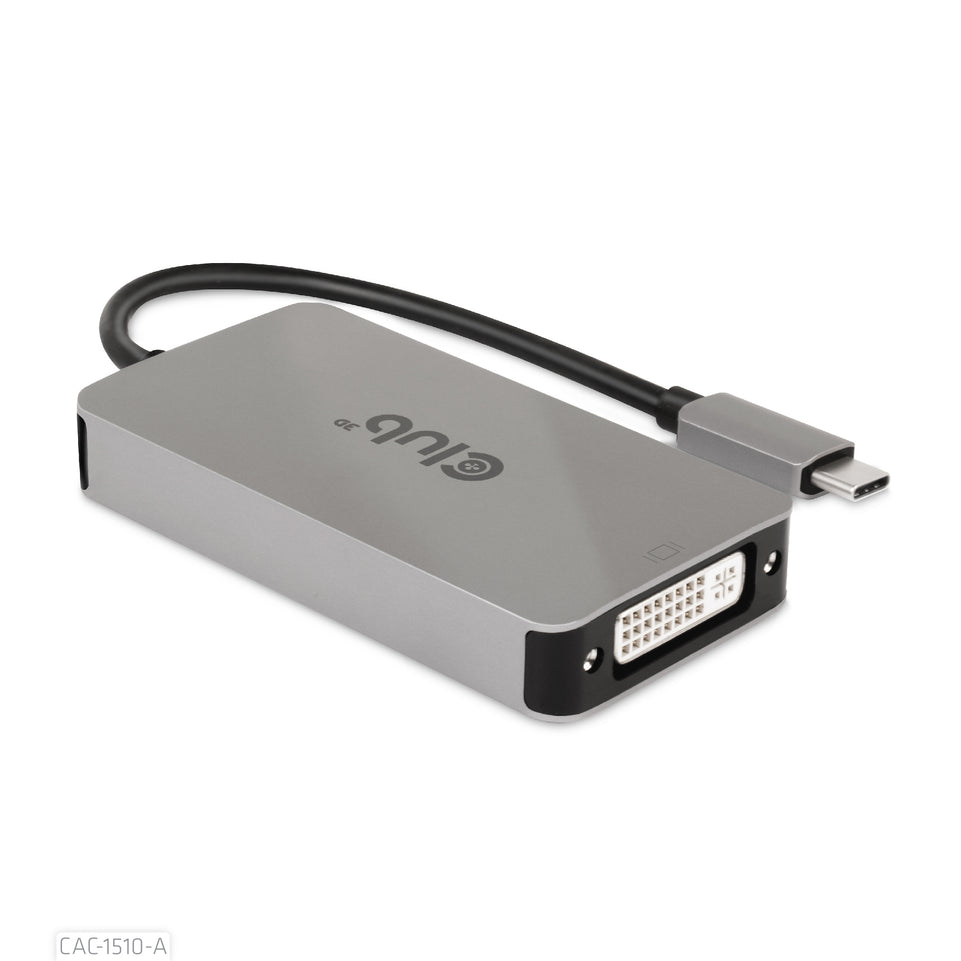 Club3D Adapter USB 3.2 Typ C > DVI-D  HDCP Off   aktiv St/Bu ret