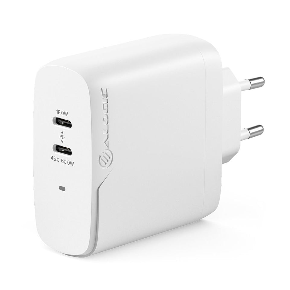 Alogic Ladegerдt 63W 2 Port 2x USB-C                    weiЯ