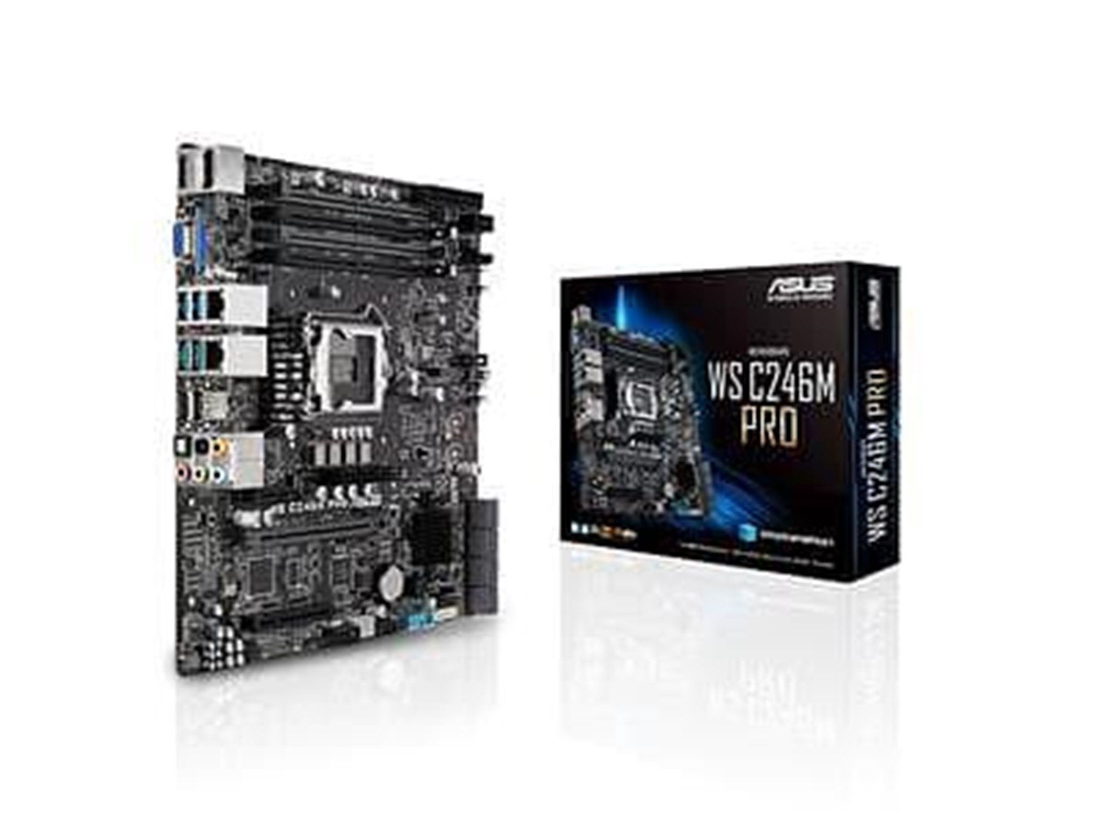 ASUS WS C246M PRO Mainboard - Intel C246 - Intel LGA1151 socket - DDR4 RAM - Micro-ATX