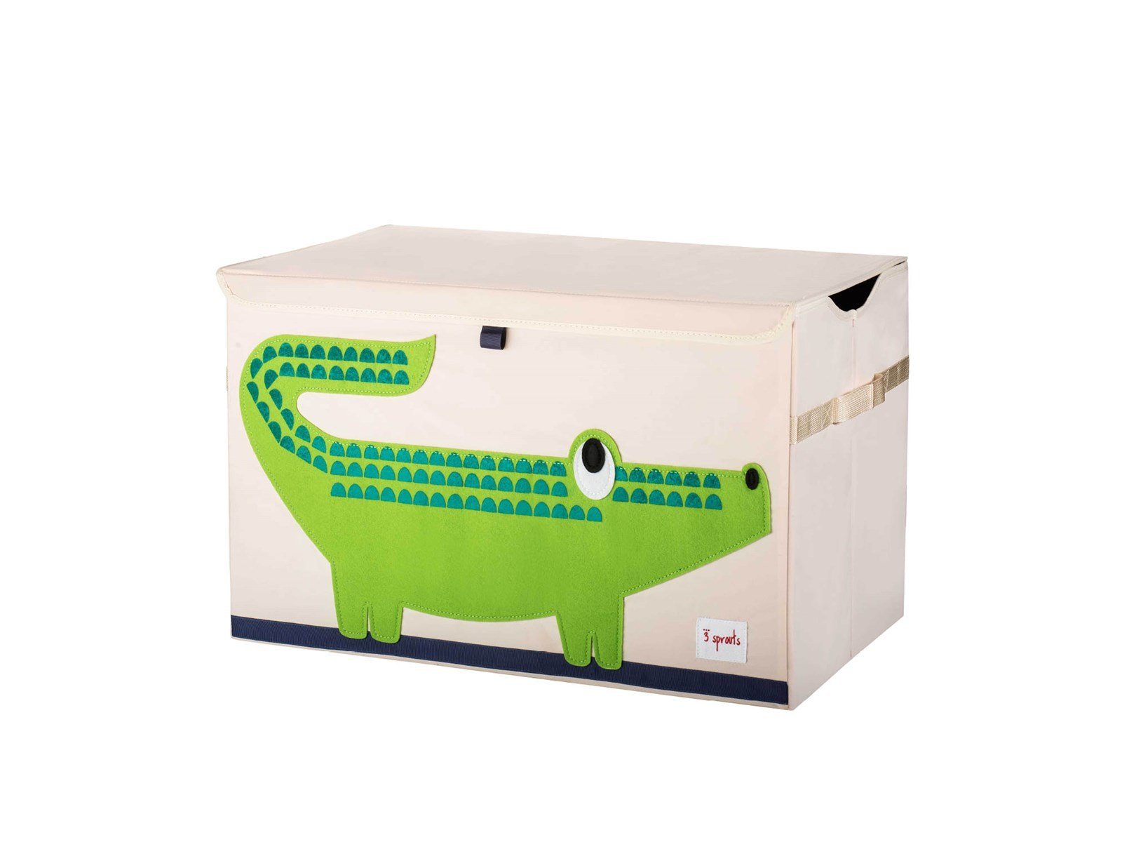 3 Sprouts Opbevaringskasse med låg Crocodile