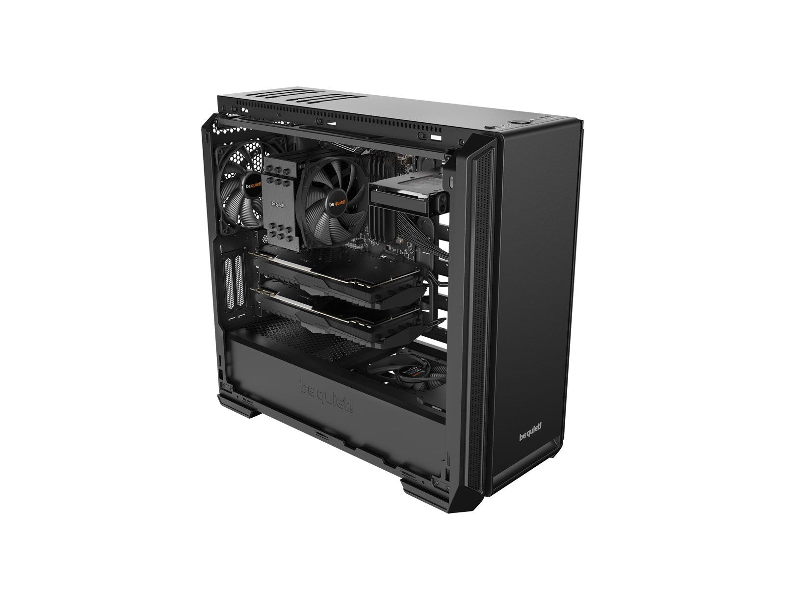 be quiet! Silent Base 601 - Black - Gehäuse - Miditower - Schwarz