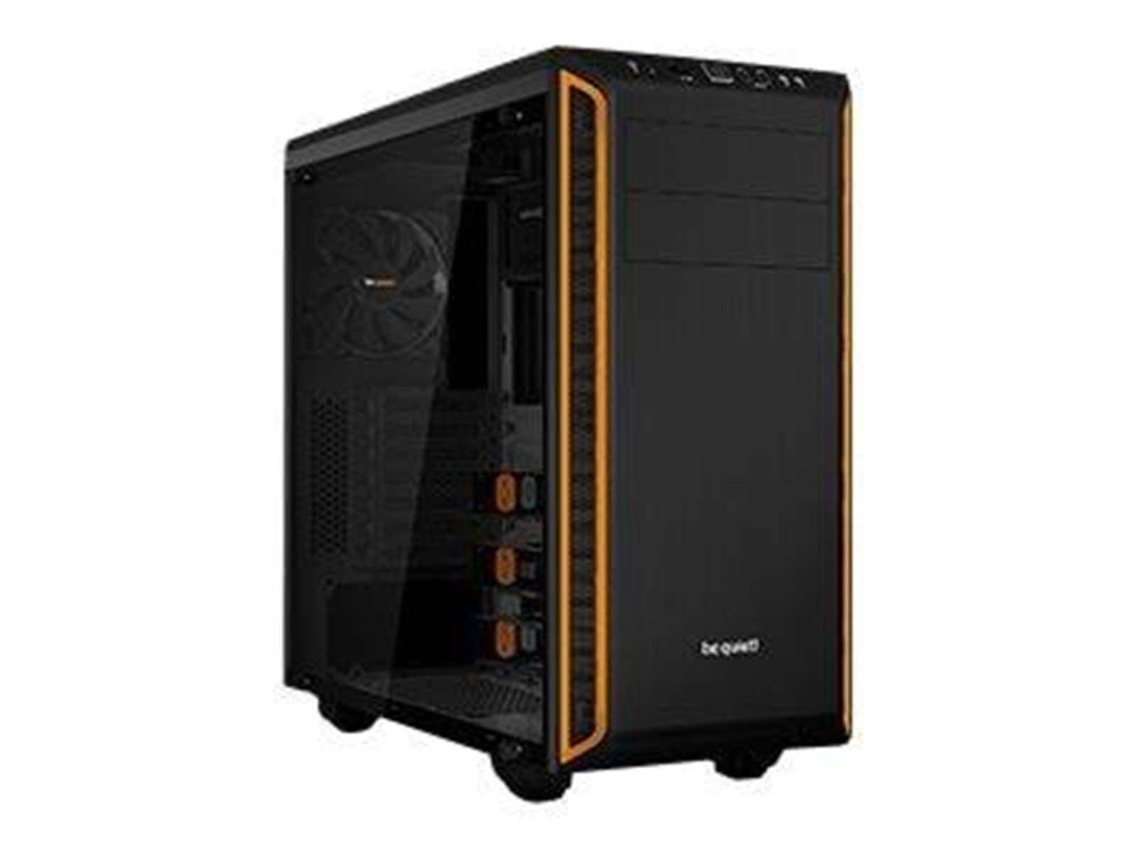 be quiet! Pure Base 600 TG - Black&Orange - Gehäuse - Miditower - Orange
