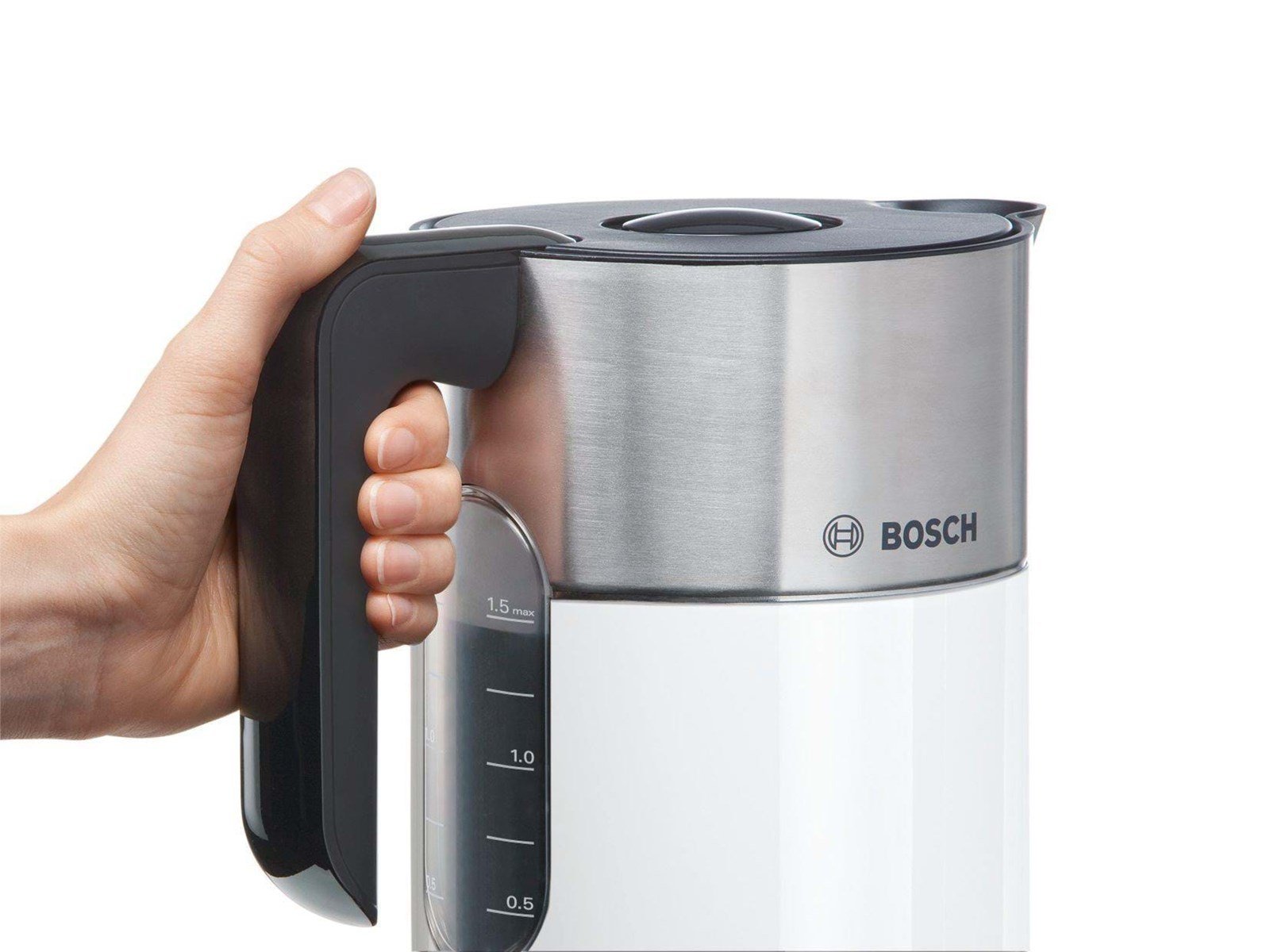 Bosch Wasserkocher Styline TWK8611P - Weiß/Anthrazit - 2400 W