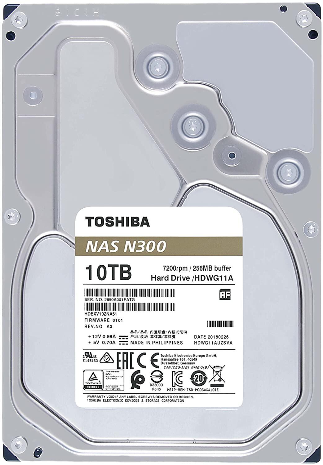 Toshiba N300 NAS Systems 10TB, bulk