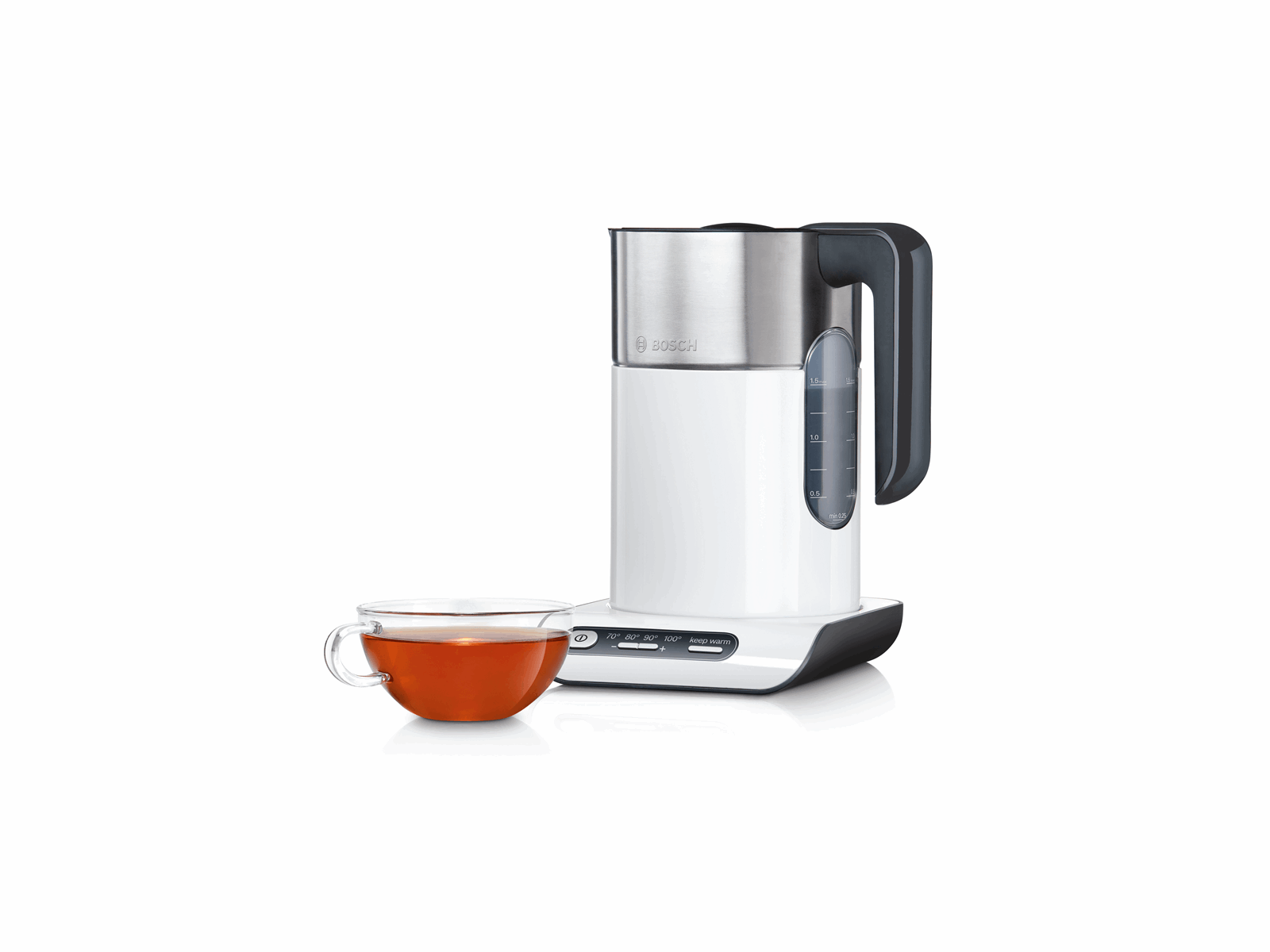 Bosch Wasserkocher Styline TWK8611P - Weiß/Anthrazit - 2400 W