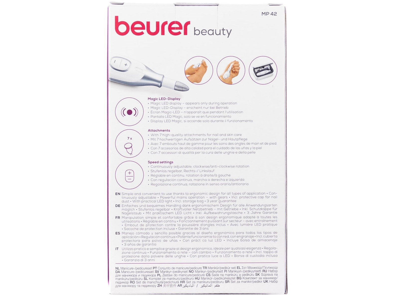 Beurer MP 42 - electric manicure/pedicure device