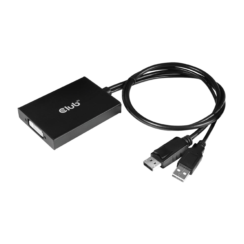 Club3D Adapter DisplayPort > DVI-D HDCP OFF aktiv St/Bu retail