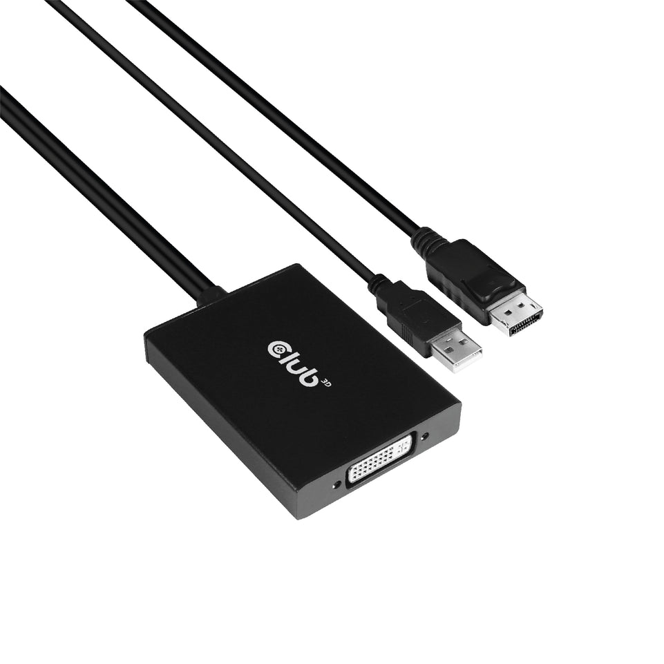 Club3D Adapter DisplayPort > DVI-D HDCP OFF aktiv St/Bu retail