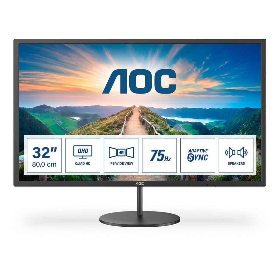 AOC 81,3cm (31,5") Q32V4 16:09 HDMI+DP IPS