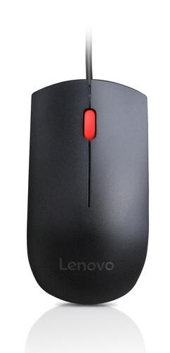 Lenovo USB Optische Maus 1600 DPI beidhändig schwarz