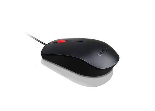 Lenovo USB Optische Maus 1600 DPI beidhändig schwarz