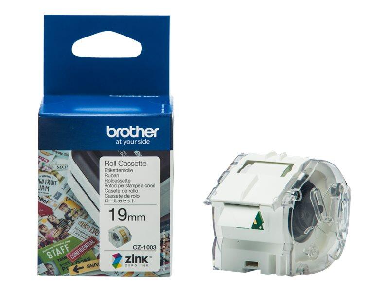 Original Brother CZ-1003 Farbetikettenrolle 19 mm breit, 5 m lang