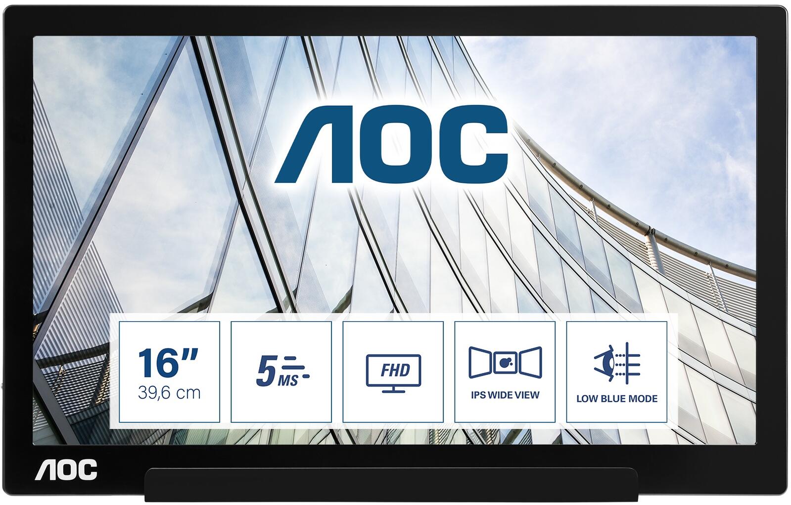 AOC I1601FWUX portabler Monitor 39,6 cm (15,6 Zoll)