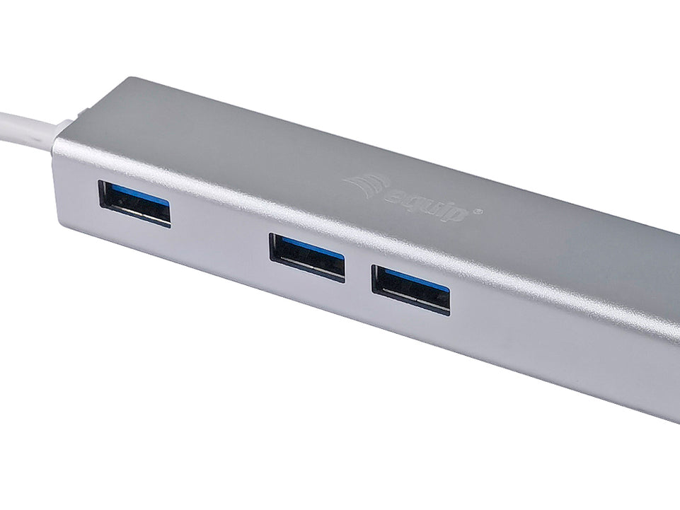 Equip Adapter USB-C-> RJ45(1GB) 10/100/1000+3xUSB3.0 0.15m s