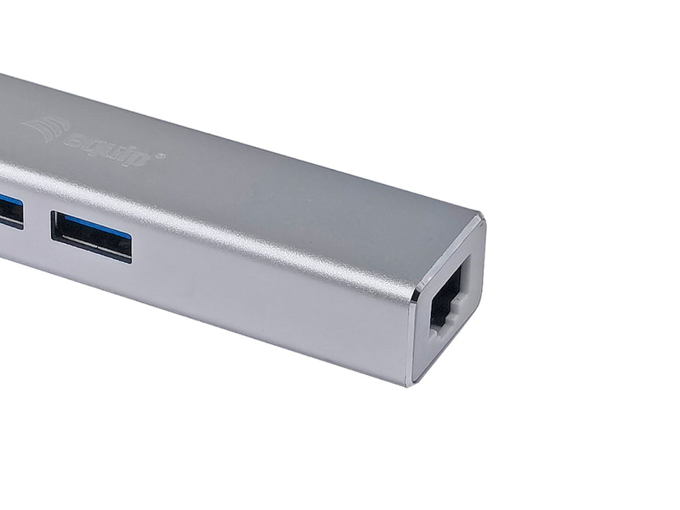 Equip Adapter USB-C-> RJ45(1GB) 10/100/1000+3xUSB3.0 0.15m s