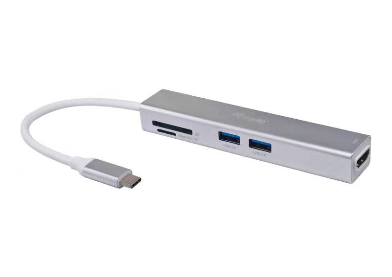 Equip Adapter USB-C -> HDMI,2xUSB3.0,SD      4K30Hz 0.15m sw