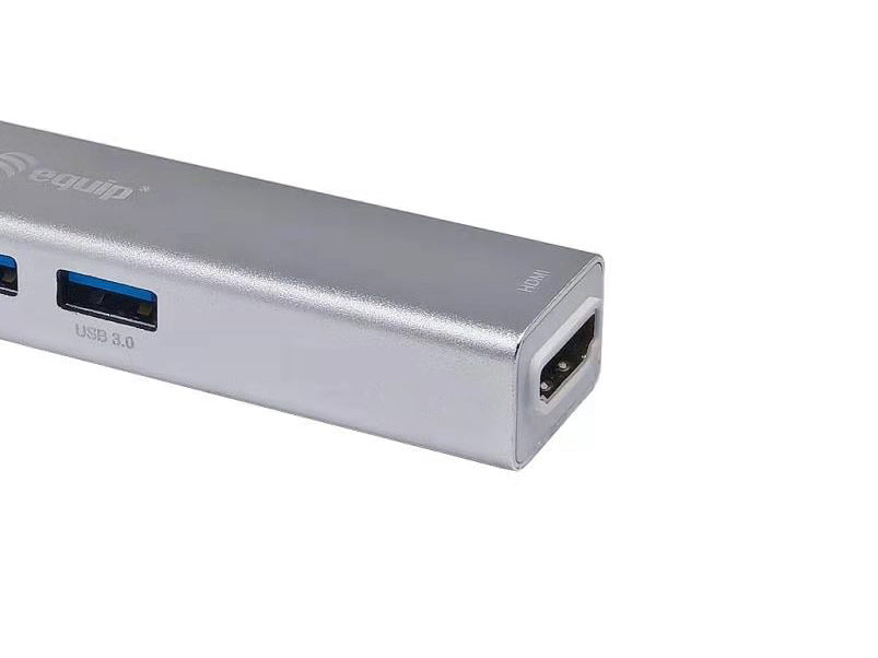 Equip Adapter USB-C -> HDMI,2xUSB3.0,SD      4K30Hz 0.15m sw