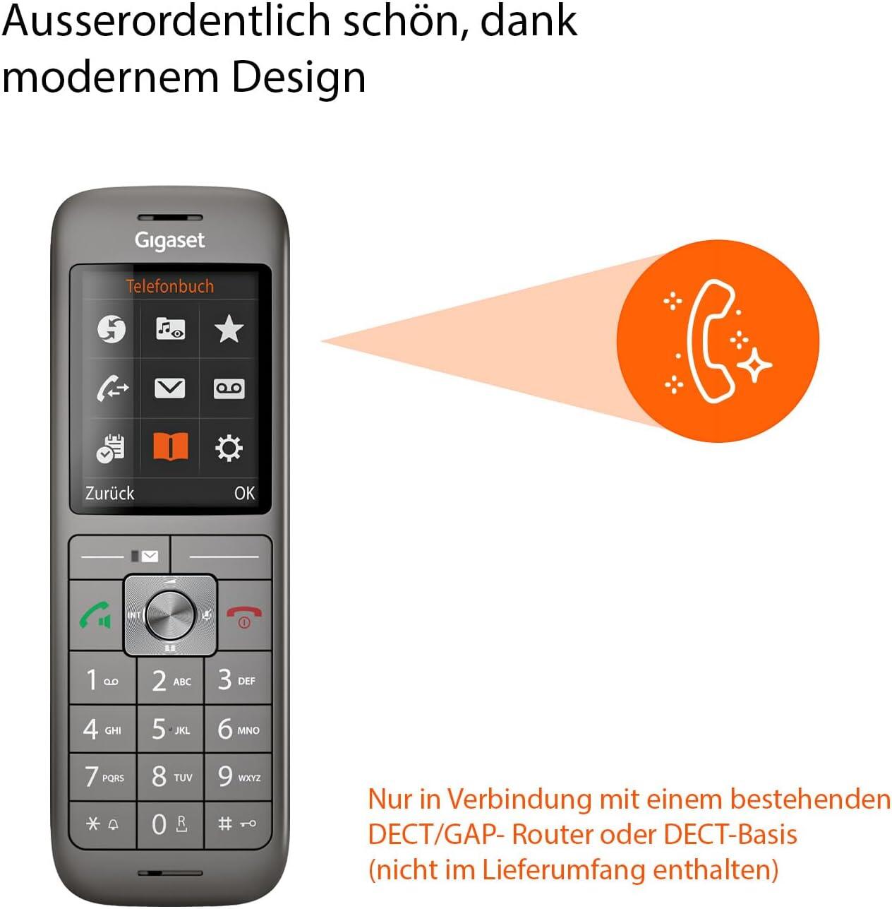 Gigaset CL660HX Duo - 2 design DECT-Mobilteil mit Ladeschale