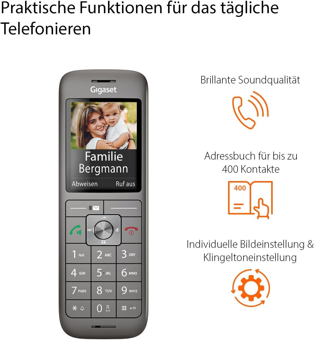 B-WARE Gigaset CL660HX Duo - 2 design DECT-Mobilteil mit Ladeschale