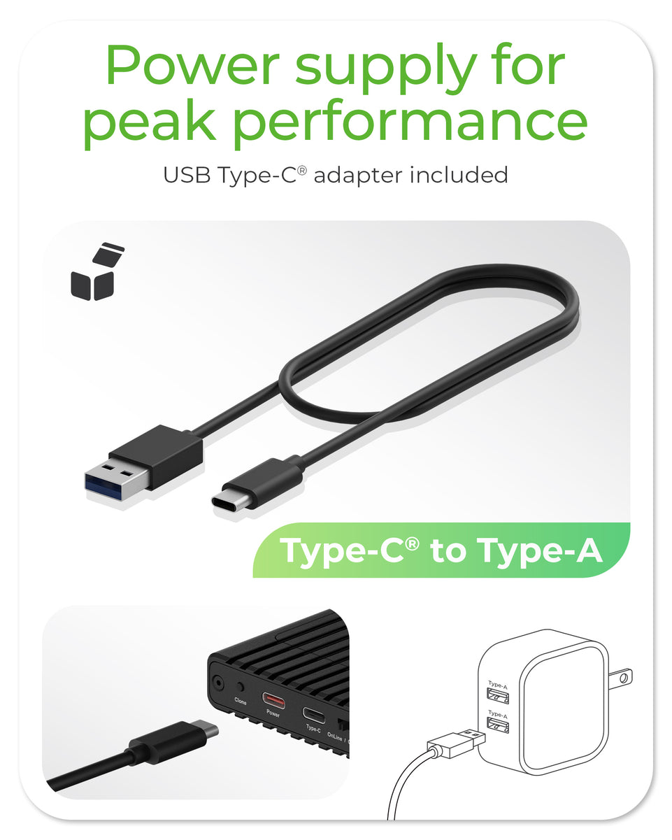 Geh. IcyBox mit Klonfunktion fьr M.2 NVMe SSDs USB3.2 Gen2 retai