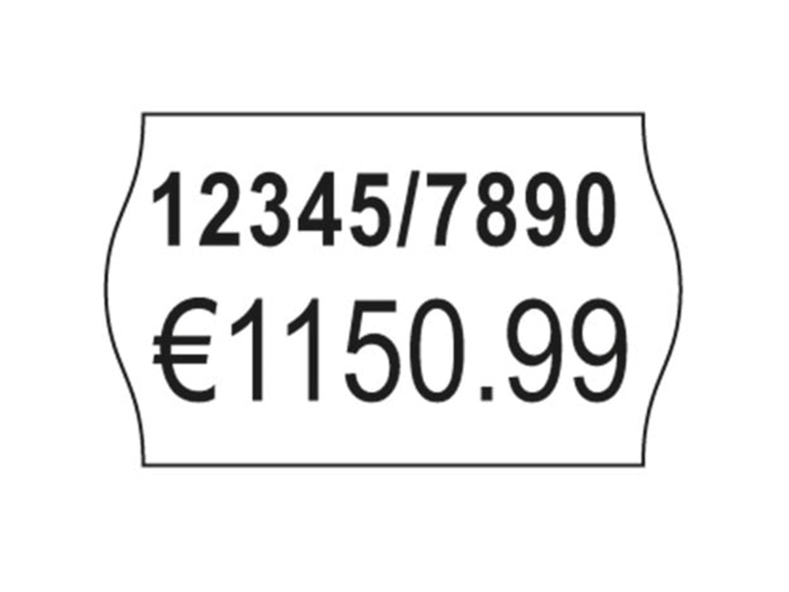 Avery Labels on roll for 2 lines pricing gun up to 18 digits permanent white