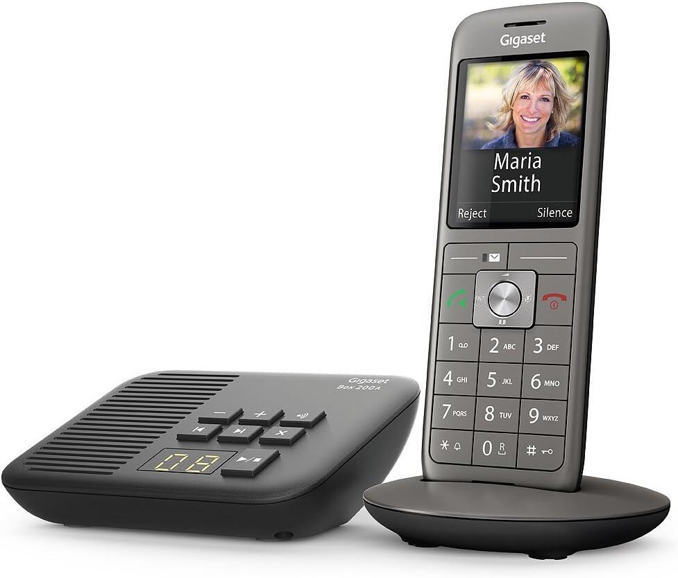 Gigaset CL660A - Schnurlostelefon - Anrufbeantworter mit Rufnummernanzeige - DECTGAP - Schwarz, Anthrazit