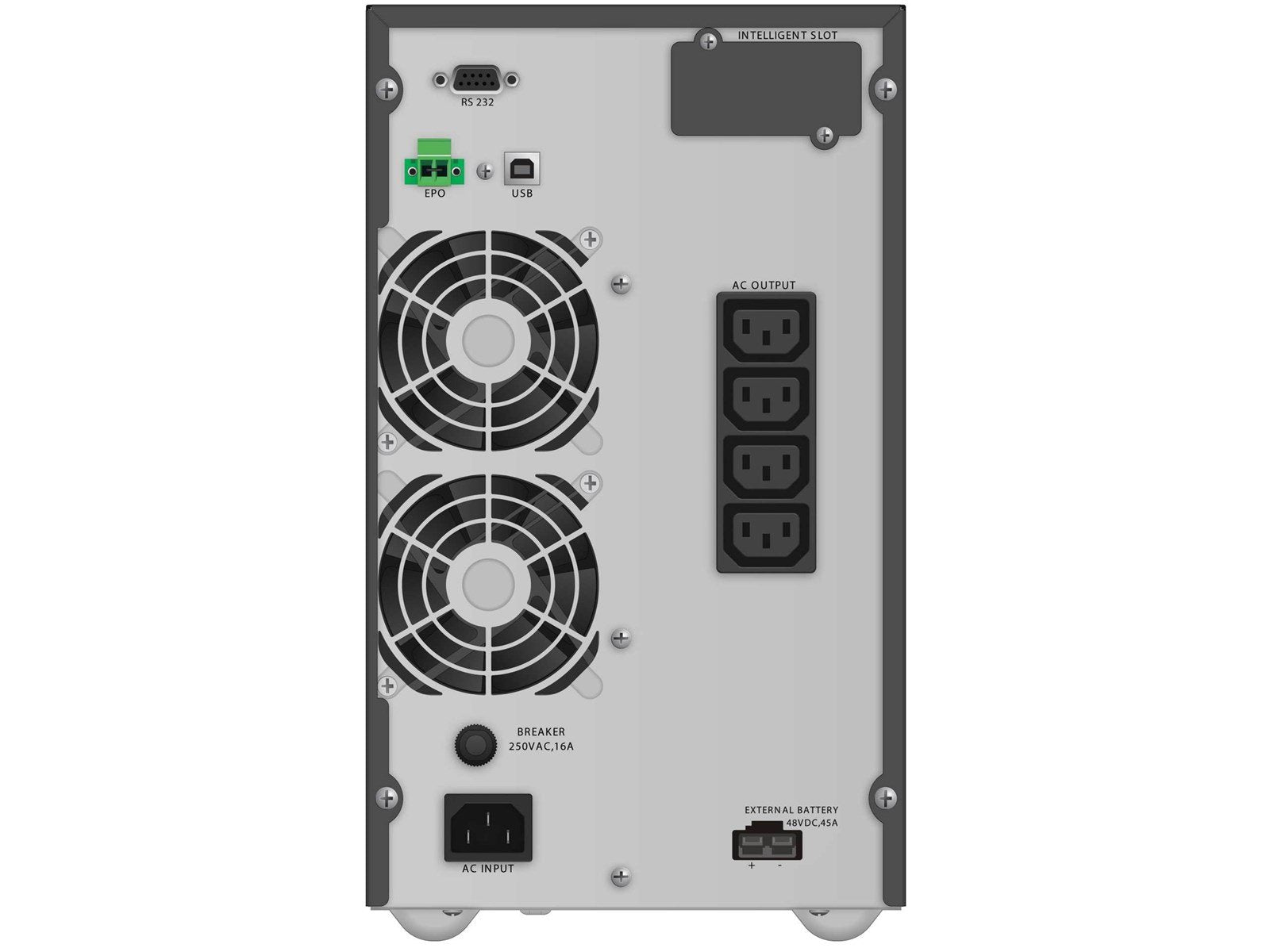 BlueWalker 10122099 - PowerWalker VFI TGB - 2000VA/1800W - On-Line UPS