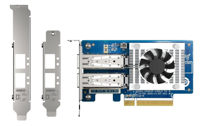 QNAP QXG-25G2SF-CX6 Netzwerkadapter PCIe 25GBE SFP28